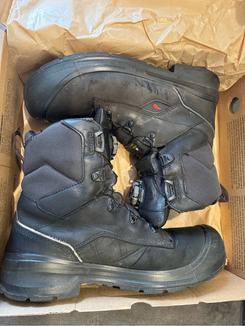 Red Wing Shoes Black BOA-Style Work Boots